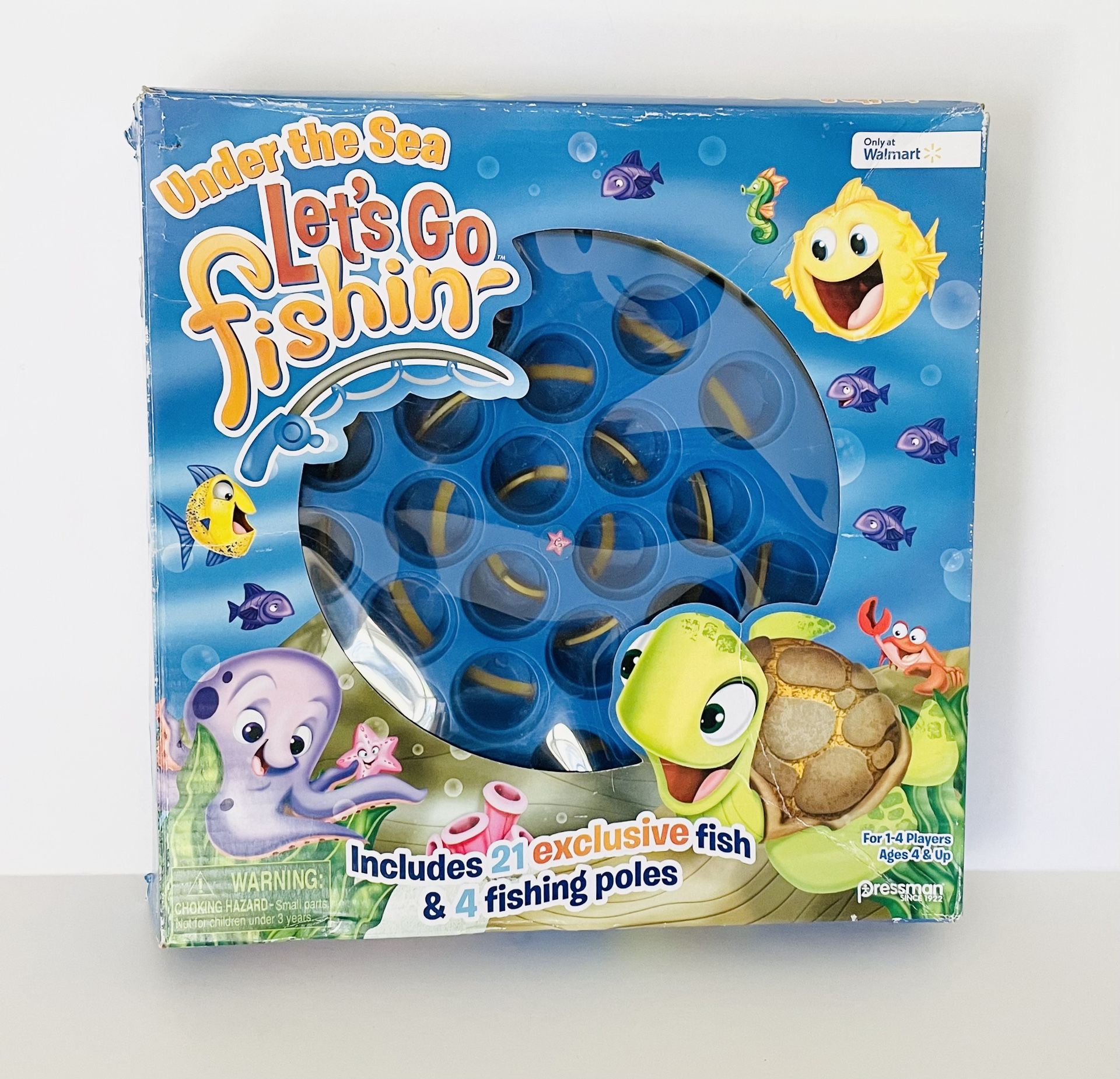 Pressman Under the Sea Let’s Go Fishin’ Game Ages 4+, Base Only