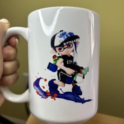 Splatoon Mug 15 Oz, Image On Both Front And Back