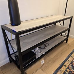 Modern TV Stand / Media Console – Metal & Wood – $60