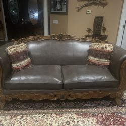 Leather Living Room Set 3 Pieces 