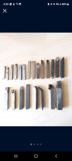 250 Piece Carbide Lathe Tipped Turning Tool Bits + Toolbox