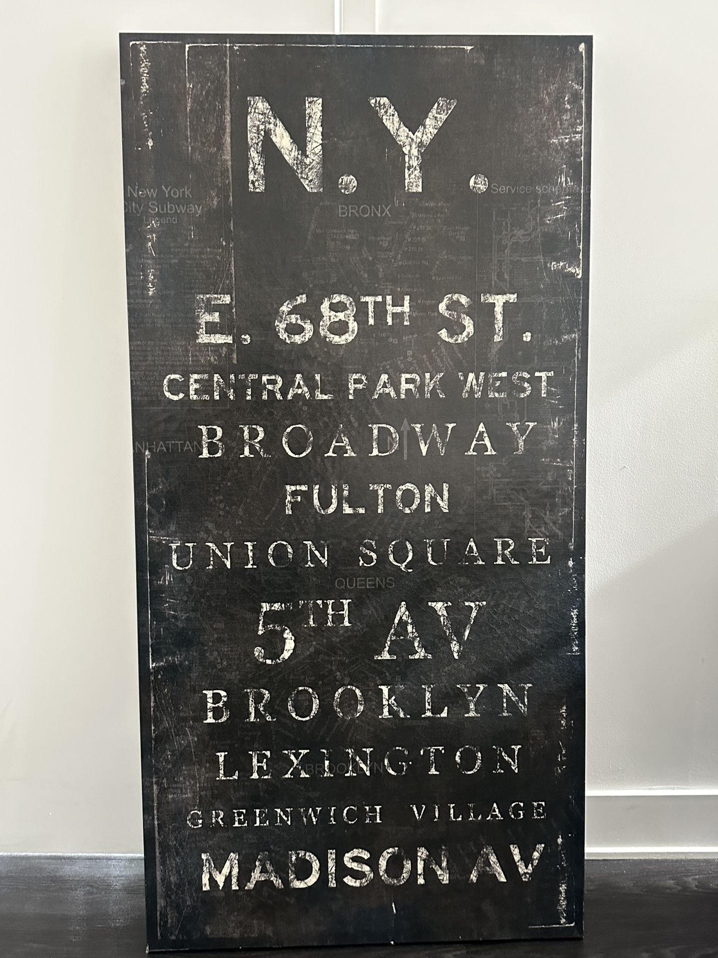 Large Canvas New York Wall Art