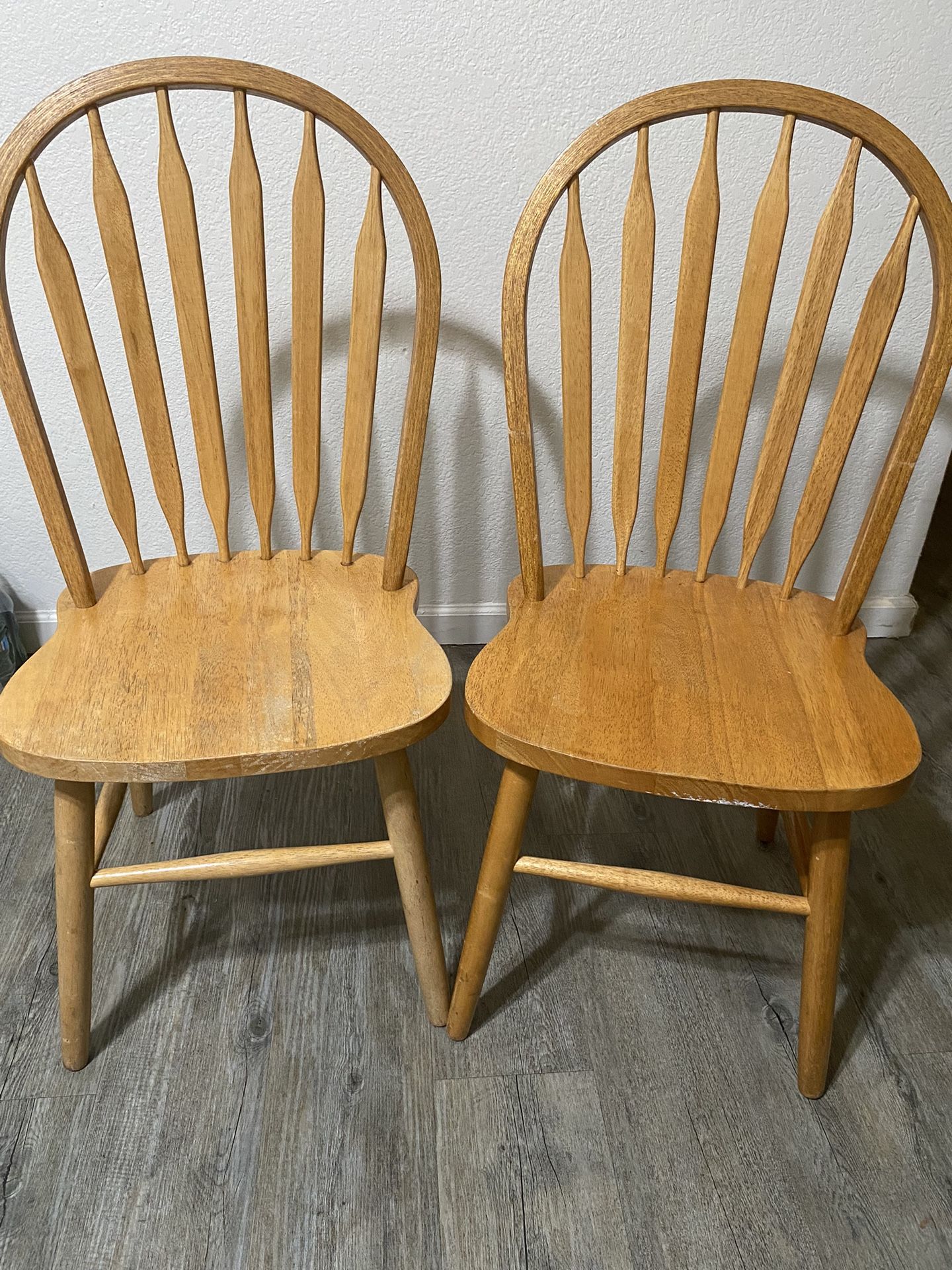 Two Wooden Chairs 