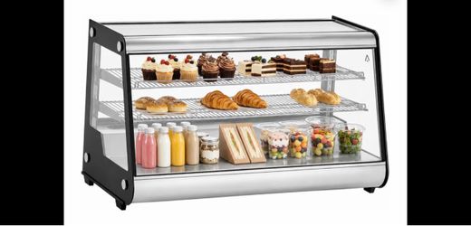Garvee 8 Cu.Ft Commercial Refrigerated Bakery Display Case, Dessert Fridge Countertop Cake Display Refrigerator, with LED Light, Pastry Display Cooler