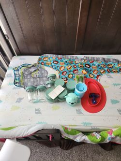 Baby Feeding Set – Bibs, Containers, Plate etc