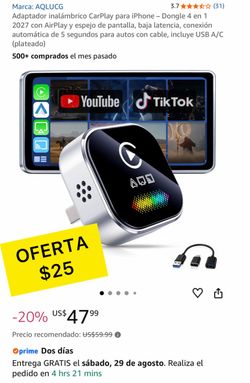 Adaptador inalámbrico CarPlay