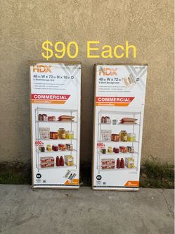 NEW HDX 5-Tier Commercial Grade Heavy Duty Steel Wire Garage Storage Shelving Unit