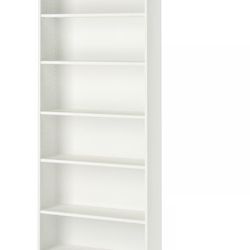 IKEA Tall White Bookcases (2 Available)