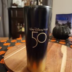 Disney Starbucks 50th Anniversary Aluminum Tumbler.