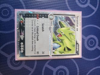 Tyrannical EX 17/17 pop 1 damaged $40