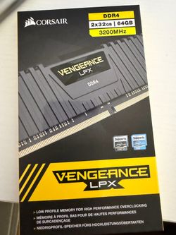Corsair vengeance 2x32 DDR4