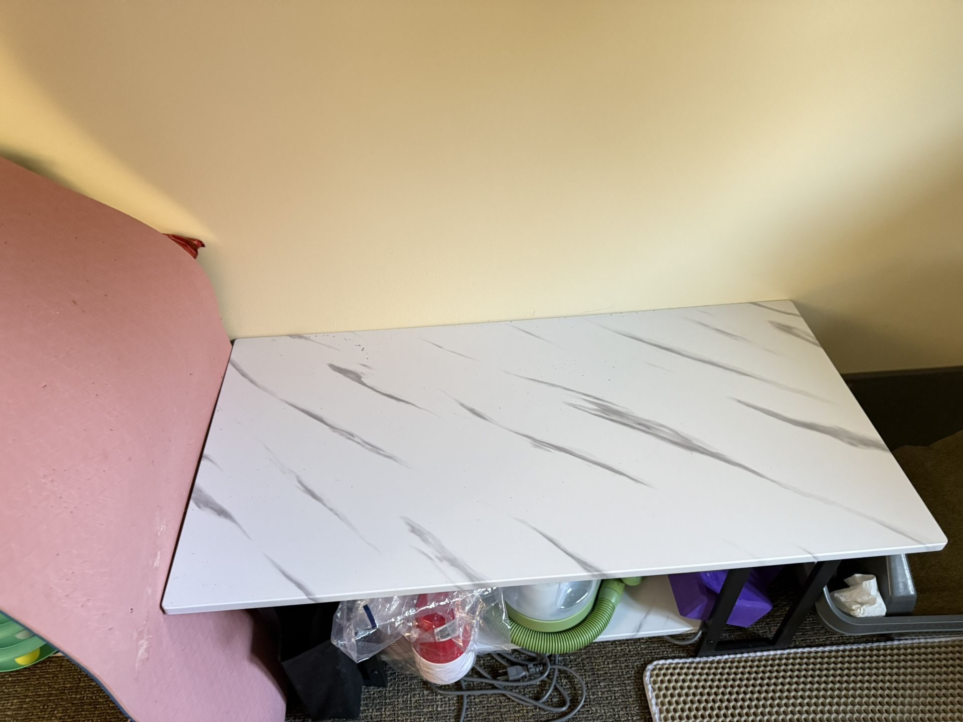 White marble coffee table