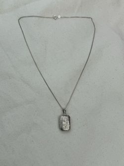 Silver 925 Necklace W/ Locket Pendant 6.1g
