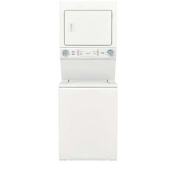 Frigidaire FLCG7522AW 27" Gas Laundry Center with 3.9 cu. ft. Washer Capacity, 5.6 cu. ft. Dry Capacity, 10 Wash Cycles, 10 Dry Cycles, in White 