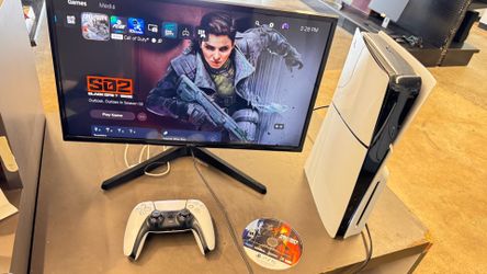 Sony PS5 Slim Disc Version 1TB w game TV NOT INCLUDED NO TRADES PICK IN TACOMA FIRM PRICE