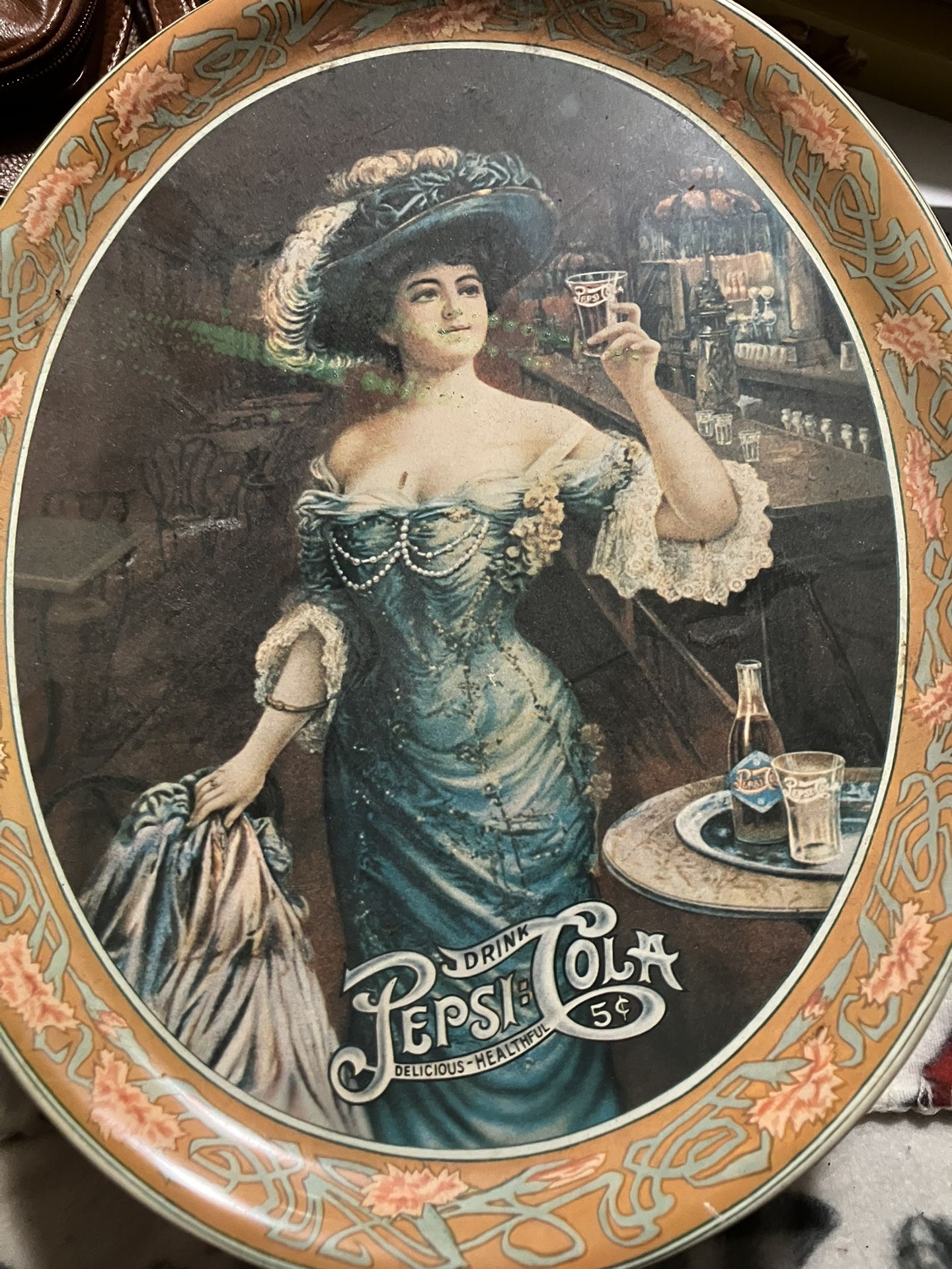 Vintage Pepsi Cola Metal Tray