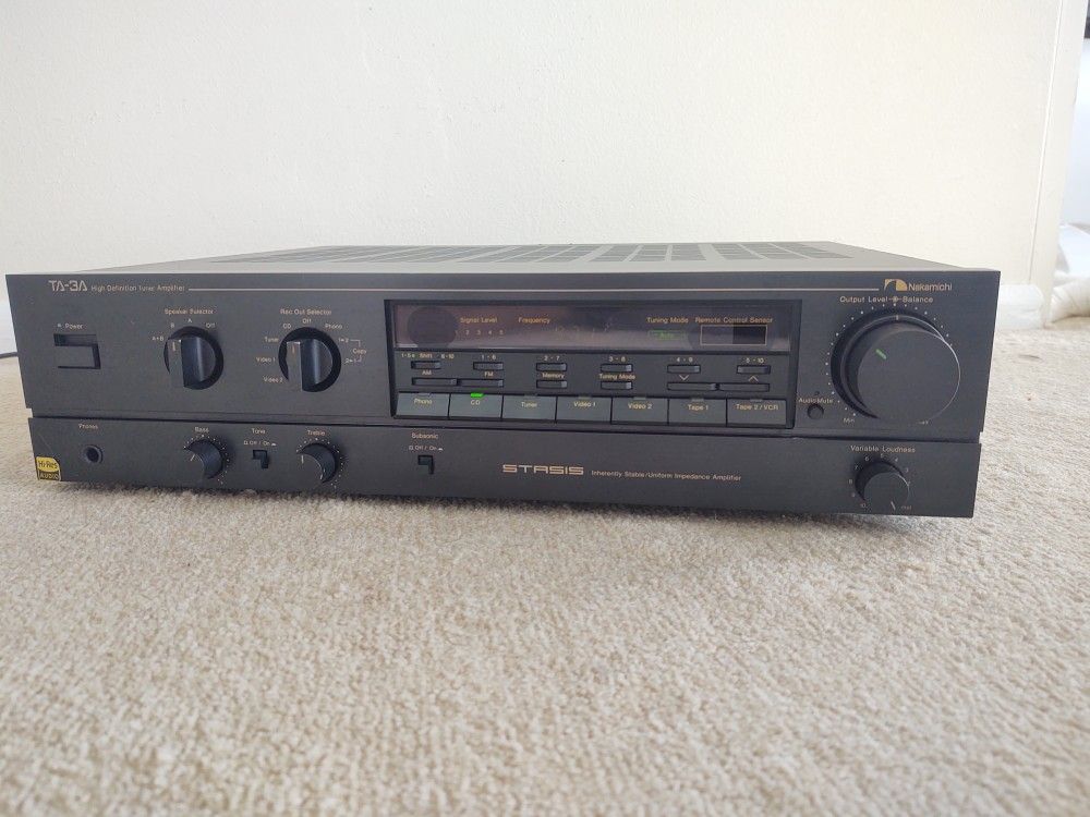 Nakamichi TA-3A High Resolution Stereo Receiver