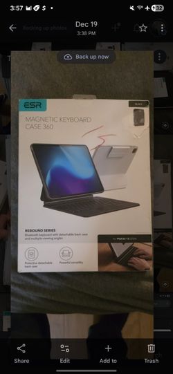 ESR magnetic keyboard case 360 for iPad Air 13 2024 rebound series