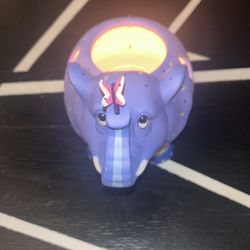 Partylite Purple Elephant Candle Holder