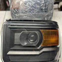14-15 Gmc Sierra 15-17 Sierra 2500HD 3500HD Projector Headlights Luces Calaveras Micas Faros Focos Headlamps 