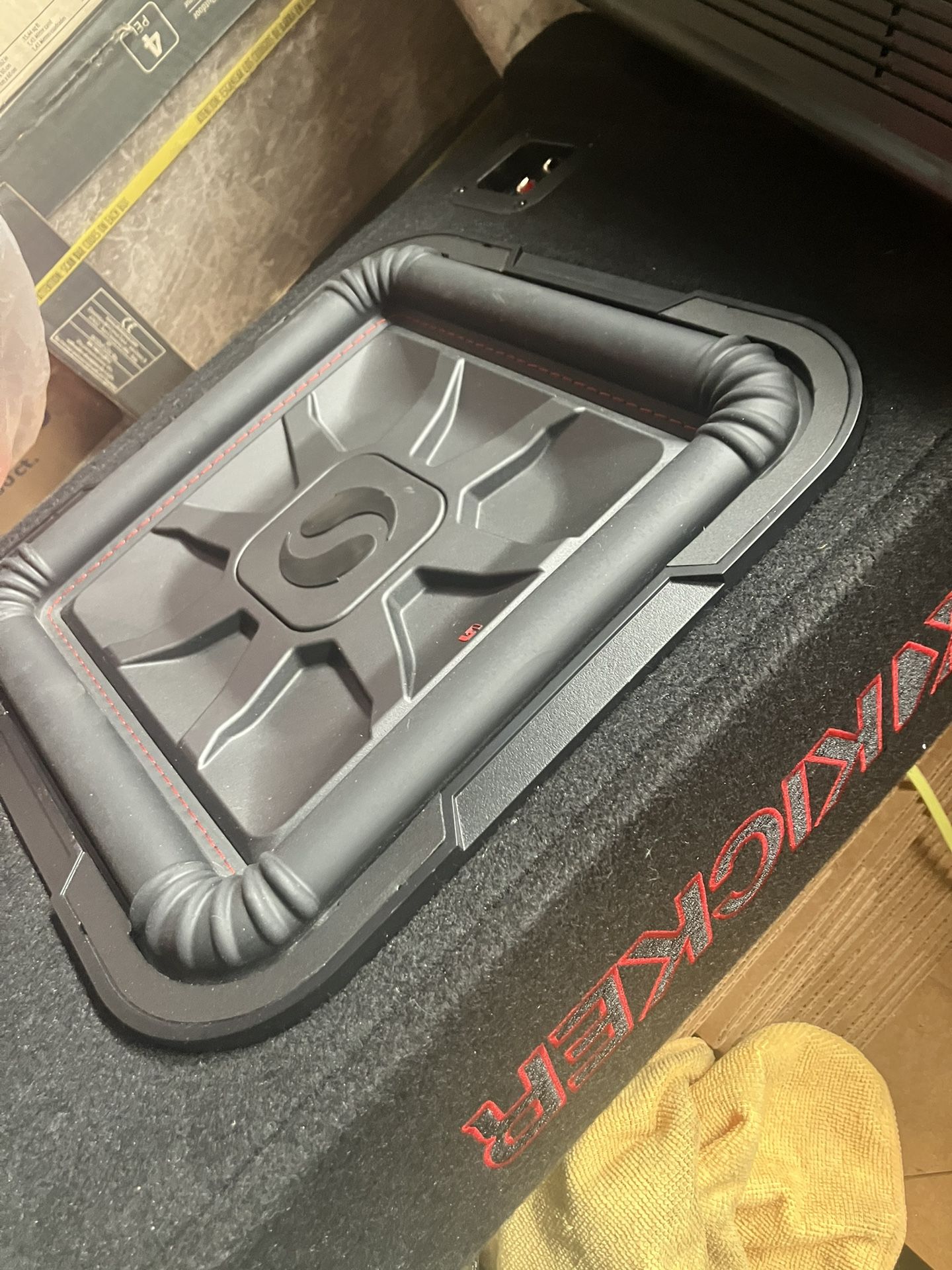 Kicker l7 12 kicker shallow box for sale in corona ca offerup