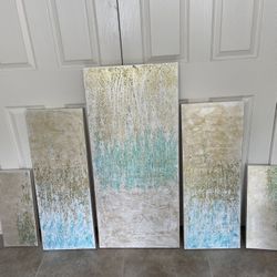 5 Hand Painted Paintings