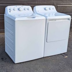 GE washer with  3.8cuft washer, 7.4cuft Electric Dryer. Works Perfect. 45 days warranty
