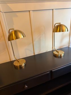 Matching gold/brass lamps