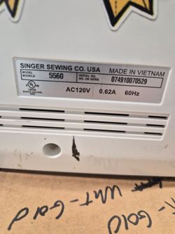 Singer 5560 sewing machine