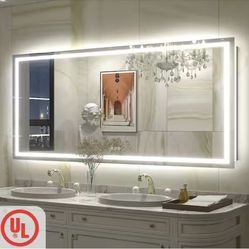 60” x 28” LED Bathroom Mirror