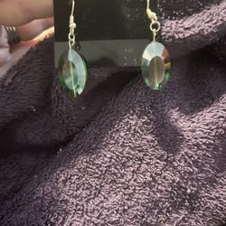 Green Earrings 