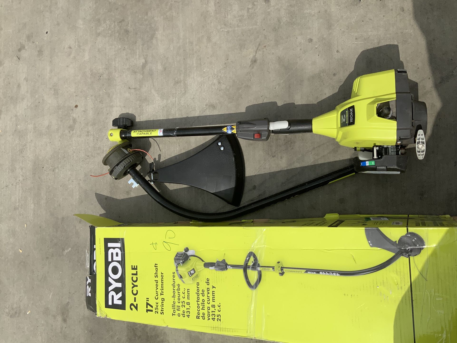 Ryobi 2 Cycle Curved Trimmer