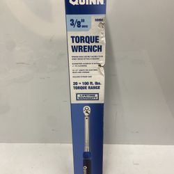 QUINN 3/8 in. Drive, 20 to 100 ft-lb Click Torque Wrench