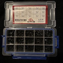 HILITCHI 510 pcs. - Hex Socket M3/4/5 bolts & nuts kit