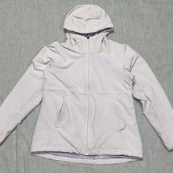 The North Face Women’s Hooded Jacket – Size L – Light Gray 