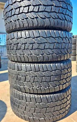 315/75/16 cooper vendo un set de llantas usadas excelente condiciones de vida las 4 ✅🤩I am selling a set of used tires, all 4 in excellent living con