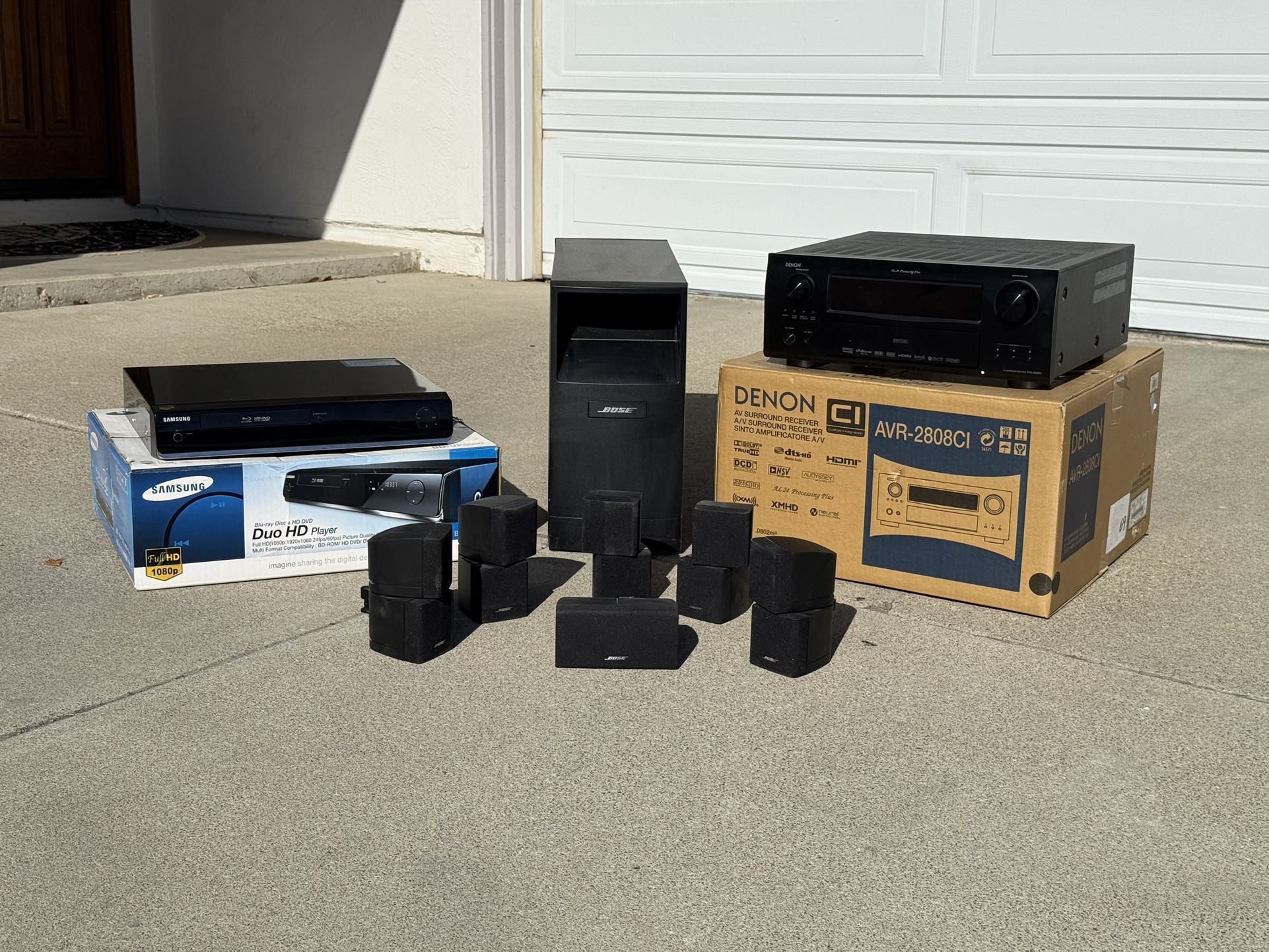 Denon-Bose Surround Sound System