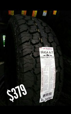 Las 4 llantas nuevas