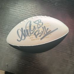 Signed Andre Reed Mini Football 