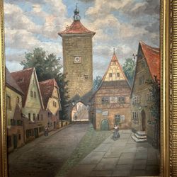 Paul’s Goty Racknitz  RARE  SIGNED ANTIQUE Original Oil Painting Not A Copy