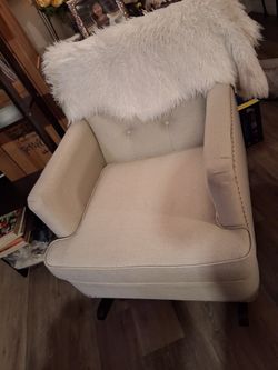 Rocking Chair, Beige,$40.00