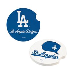 Dodgers car coasters