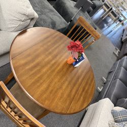 Round Drop Leaf Table 