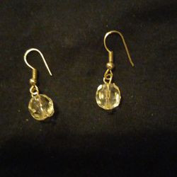 Vintage Crystal Drop Dangling Earrings 1930s Excellent Condition