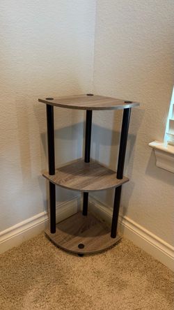 Lightly Used 3-Tier Corner Shelf Display Stand – 35" Tall