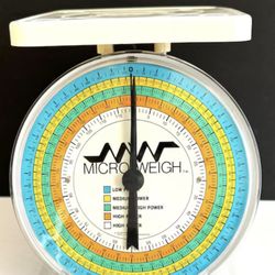 Vintage 1970s Metal Kitchen Scale 