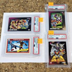 1990s PSA Graded Marvel Cards SEE PHOTOS 