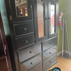 Black XL wardrobe Closet Ropero Nuevo Bonito New 