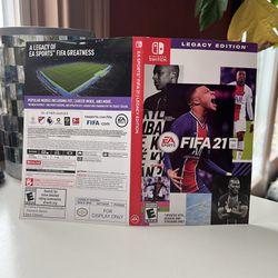 FIFA 21 Legacy Edition Nintendo Switch ‘For Display Only’ Case Artwork Only