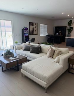 Modern White Couch